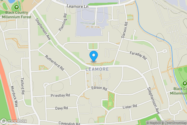 Map location for 186A Stephenson Avenue, Walsall, West Midlands, WS2 7DU
