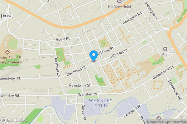 Map location for 118 Johnston Street, Blackburn, Lancashire, BB2 1HY