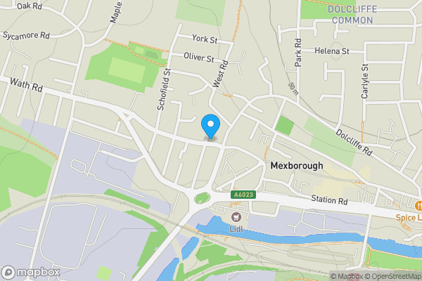 Map location for 48 and 48A Main Street, Mexborough, South Yorkshire, S64 9DU