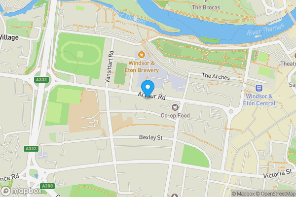 Map location for 114 Arthur Road, Windsor, Berkshire, SL4 1RX