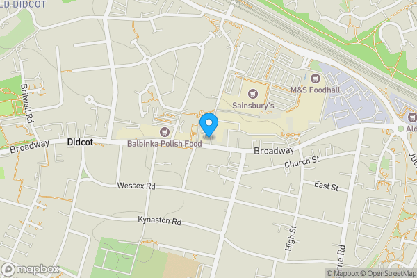 Map location for 136 Broadway Didcot Oxfordshire OX11 8RJ