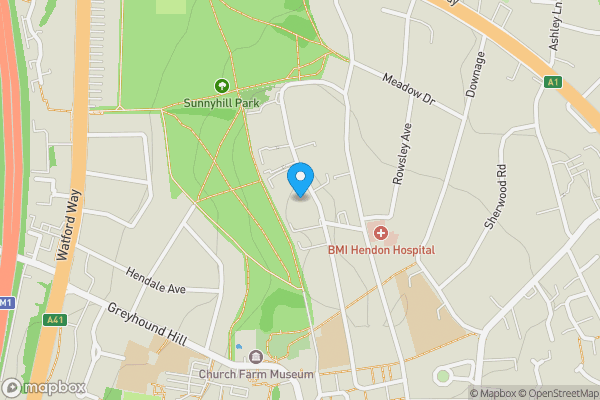 Map location for 12 St Anns Court, Sunningfields Road, Hendon, London, NW4 4QY