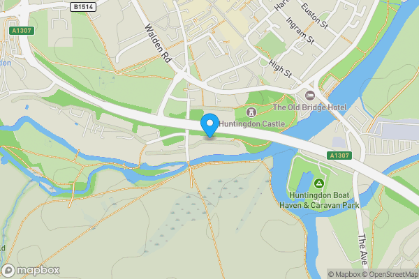 Map location for FREEHOLD of 1-11 (odd) and 15-45 (odd),, Huntingdon, Cambridgeshire, PE29 3AY