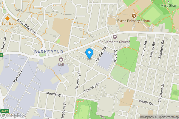 Map location for 42, Binnie Street Bradford, BD3 9DA