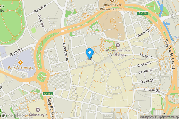 Map location for Blossoms, 7 North Street, Wolverhampton, WV1 1RE