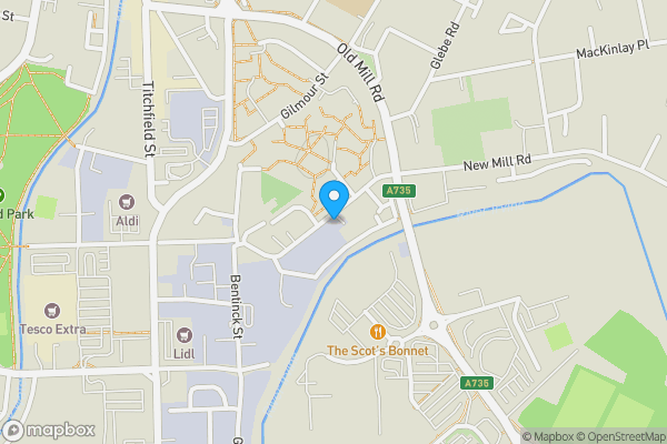 Map location for 10 Lawson Street, Kilmarnock, KA1  3JP
