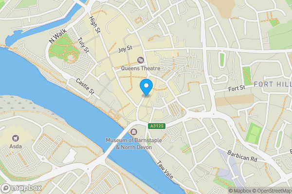 Map location for 55 Boutport Street, Barnstaple, Devon EX31 1SH