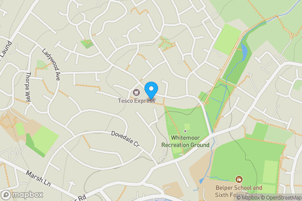 Map location for 29 Gregorys Way, Belper DE56 0HS