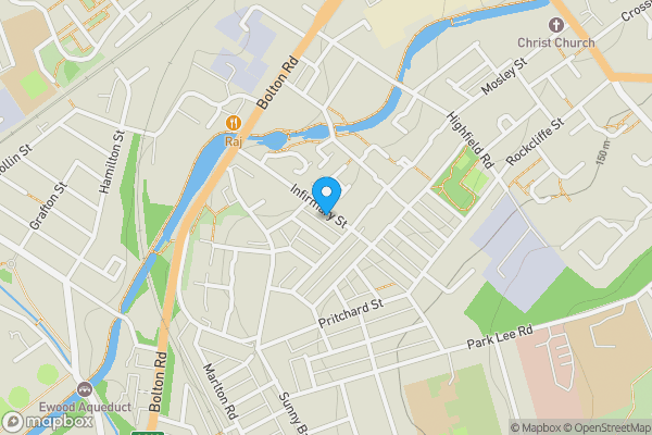 Map location for 86 Infirmary Street, Blackburn BB2 3RP