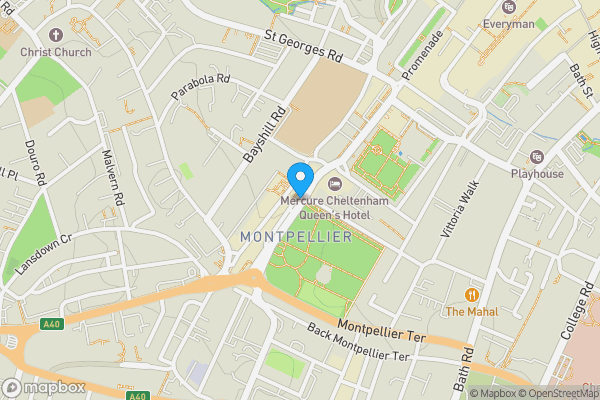 Map location for Hanover House, Montpellier Walk, Cheltenham, Gloucestershire, GL50 1SD