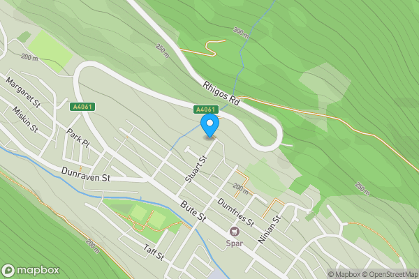 Map location for 9 Stuart Street, Treherbert, Treorchy, Mid Glamorgan, CF42 5PR