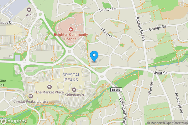 Map location for 72 Drakehouse Lane West, Beighton, Sheffield, South Yorkshire, S20 1FX