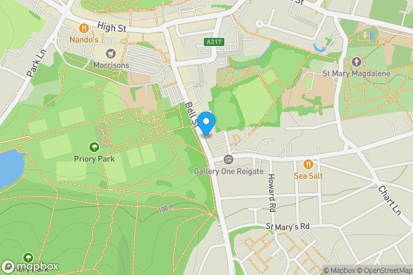 Map location for 2 Hamilton House, Bell Street, Reigate, RH2 7AX