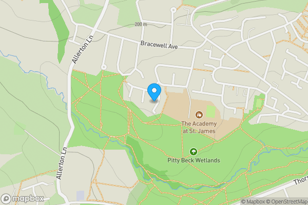 Map location for 10, Berrydale Close Allerton, Bradford, BD15 7UD