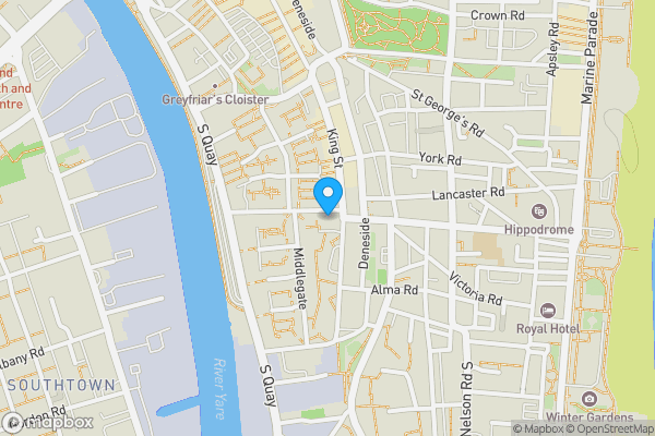 Map location for 60 Nottingham Way, Great Yarmouth, Norfolk, NR30 2RZ