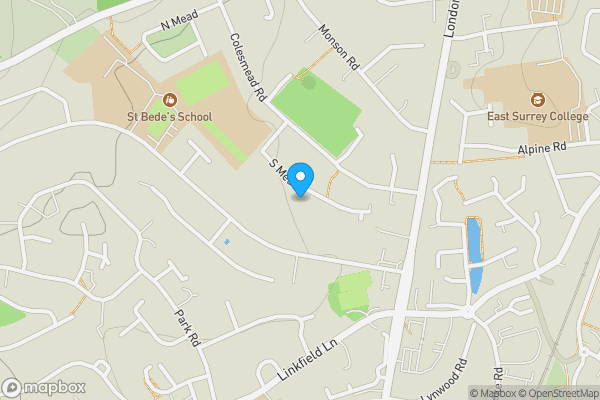 Map location for 31 South Mead , Redhill, RH1 2EL