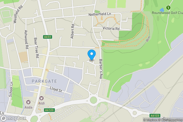 Map location for 1 Larkhill Close Parkgate, Rotherham, South Yorkshire, S62 6BS