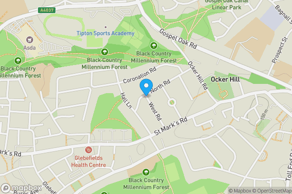 Map location for West Road, TIPTON, West Midlands, DY4 0XJ