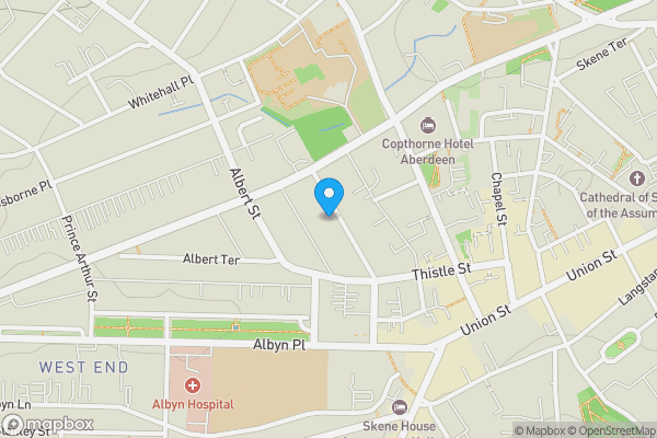 Map location for 42 Victoria Street, Aberdeen, AB10 1XA