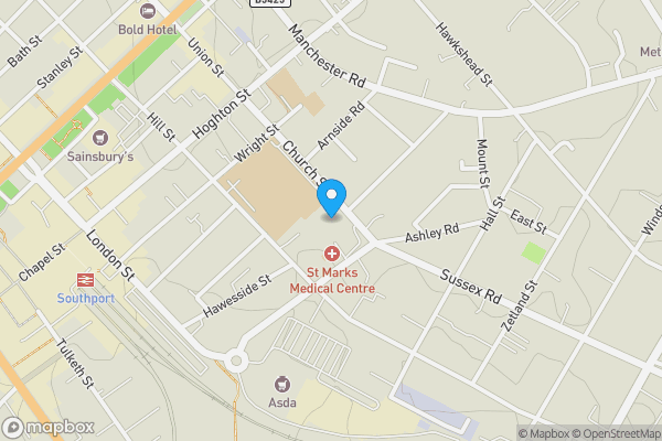 Map location for 10 Church Street, Southport, Merseyside PR9 0QT