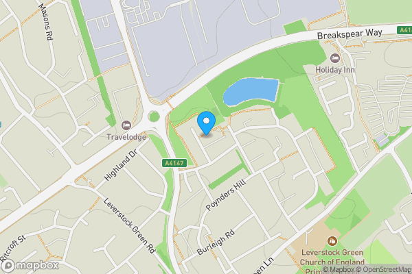 Map location for 32 Barley Croft, Hemel Hempstead, Hertfordshire, HP2 4UU