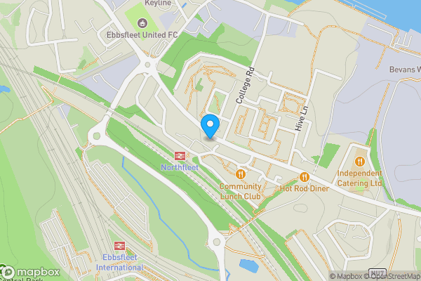 Map location for 5 Stonebridge Road, Northfleet, Gravesend, Kent, DA11 9DR