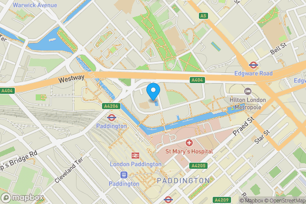 Map location for Apartment 207 Munkenbeck Building, 5 Hermitage Street, Paddington, London, W2 1PW