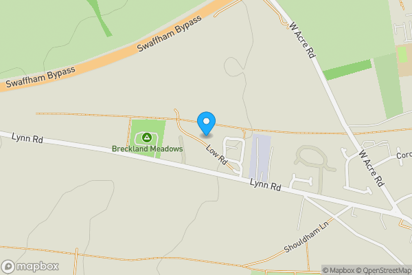 Map location for 2, Low Road, SWAFFHAM, Norfolk, PE37 7PU