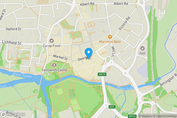 Map location for 3 George Street Tamworth Staffordshire B79 7LH