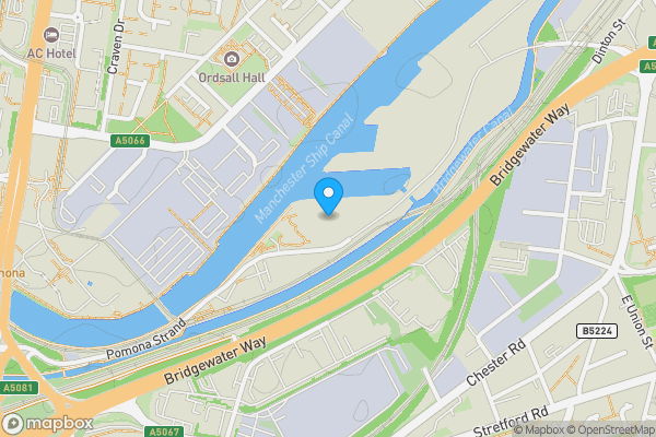 Map location for Apartment 1401, 5 Pomona Strand, Manchester, Greater Manchester, M16