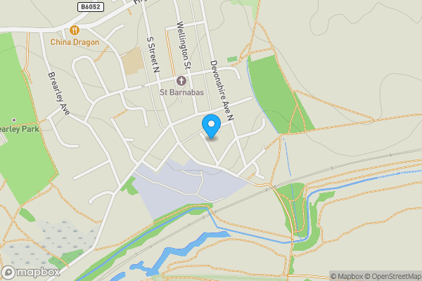 Map location for 12 Albert Avenue, New Whittington, Chesterfield, Derbyshire, S43 2BU