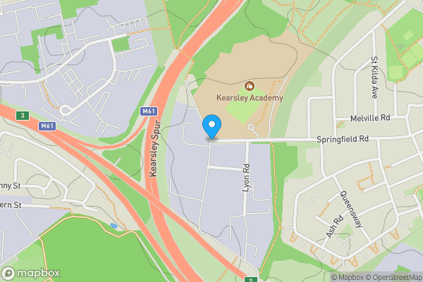 Map location for Plot 3, Land South of Springfield Road, Kearsley, Bolton, Lancashire BL4 8NB