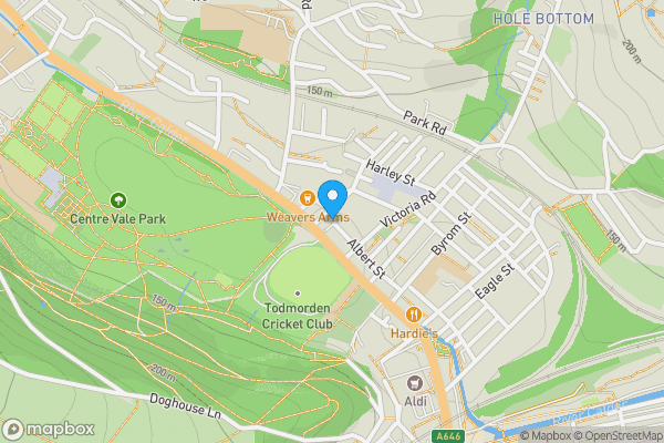 Map location for 5 West Street, Todmorden, Lancashire, OL14 5HY