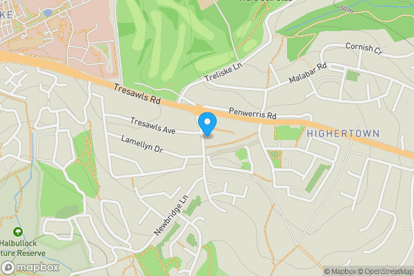 Map location for 22 Tresawls Road, Truro, TR1 3LD