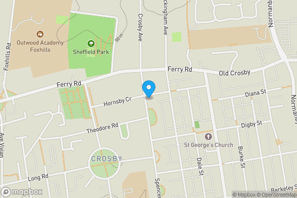 Map location for 110 Spencer Avenue, Scunthorpe, Lincolnshire DN15 7SB