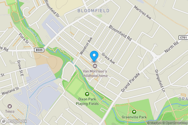 Map location for Hyndford Street, Belfast, County Antrm, BT5 5JF