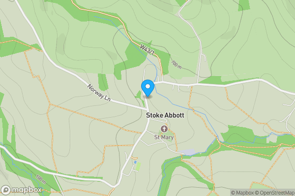 Map location for Orchard Cottage, Stoke Abbott, Beaminster, Dorset, DT8 3JR