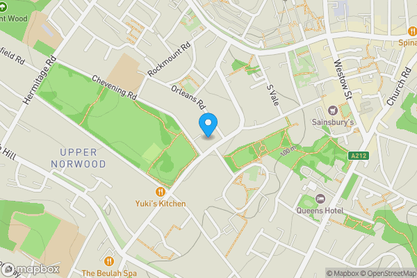 Map location for Basement, 39 Harold Road, Upper Norwood, London, SE19 3PL