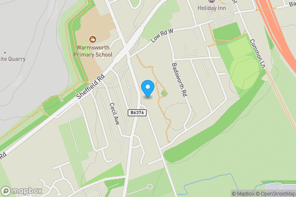 Map location for 9 Lords Head Lane, Warmsworth, Doncaster, South Yorkshire DN4 9LP