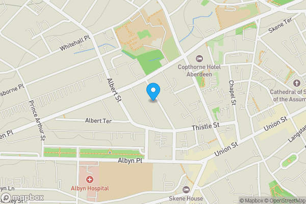 Map location for 42 Victoria Street, Aberdeen, AB10 1XA