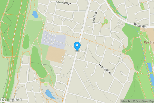 Map location for Pye Green Road, Cannock