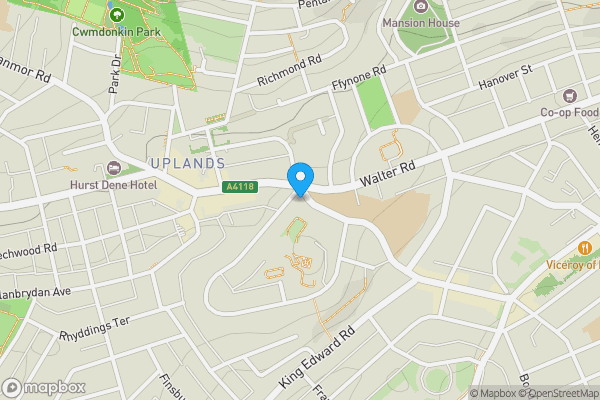 Map location for The White House, 4 Nyanza Terrace, Swansea, West Glamorgan, SA1 4QQ