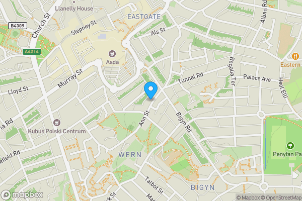 Map location for Calfaria Chapel, Ann Street, Llanelli, SA15 1TD