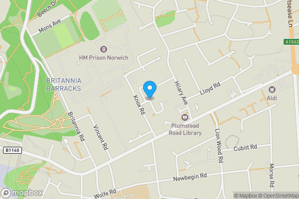 Map location for Garage and land, Honey Close, Norwich, Norfolk NR1 4LJ