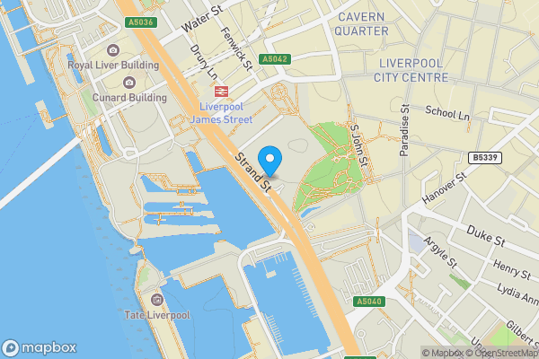 Map location for Apartment 910 31 Strand Street, Liverpool, L1 8LP