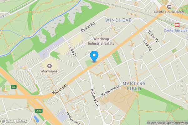Map location for Kings Head, 204 Wincheap, Canterbury, Kent, CT1 3RY