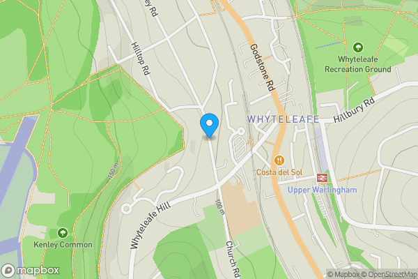 Map location for Hornchurch Hill, Whyteleafe, Surrey, CR3 0DA