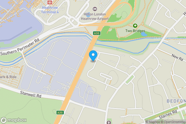 Map location for 105 Bedfont Close, Feltham, TW14 8LH