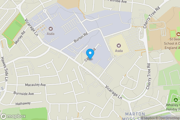 Map location for 1 Cowley Road, Blackpool, Lancashire FY4 4NE