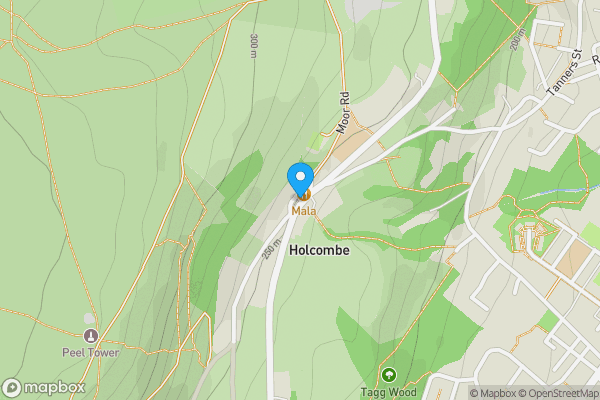 Map location for The Paddock, Holcombe Village, Bury, Lancashire BL8 4LZ